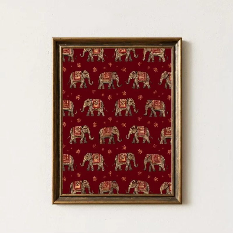 Stampa con Motivo Elefante Ind - Interior Design Usa recensione e prezzo